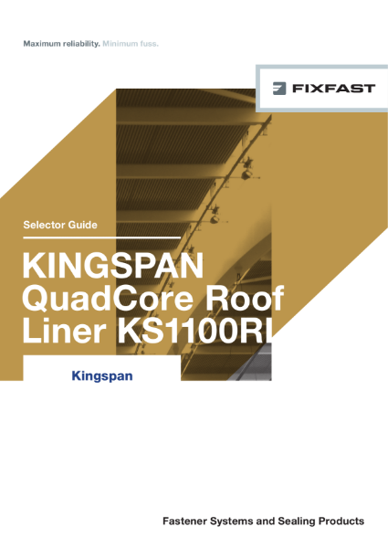 Kingspan QuadCore Roofliner Selector Guide