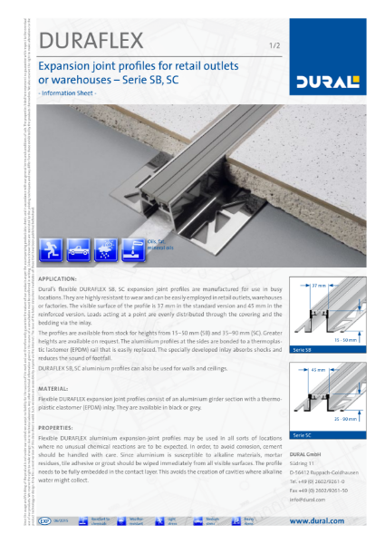 DURAFLEX SB Information Sheet