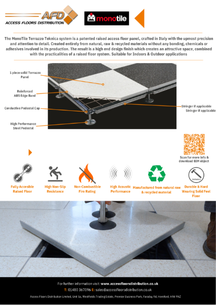 MonoTile Teknica Terrazzo Raised Access Floor System