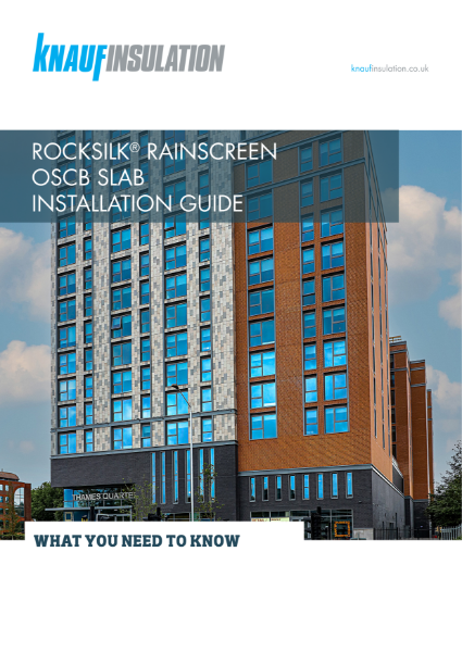 Knauf Insulation Rocksilk® Rainscreen OSCB - Installation Guide