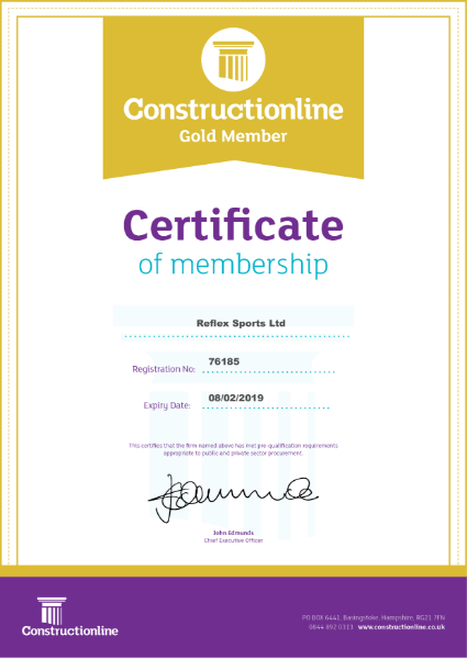 Constructionline GOLD certification