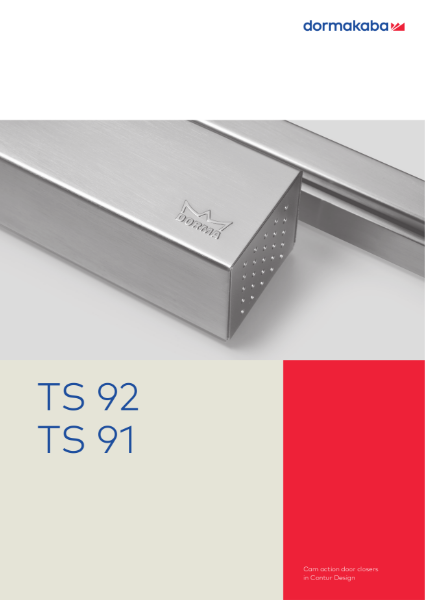 DORMA TS 92 and TS 91 Cam Action Door Closers