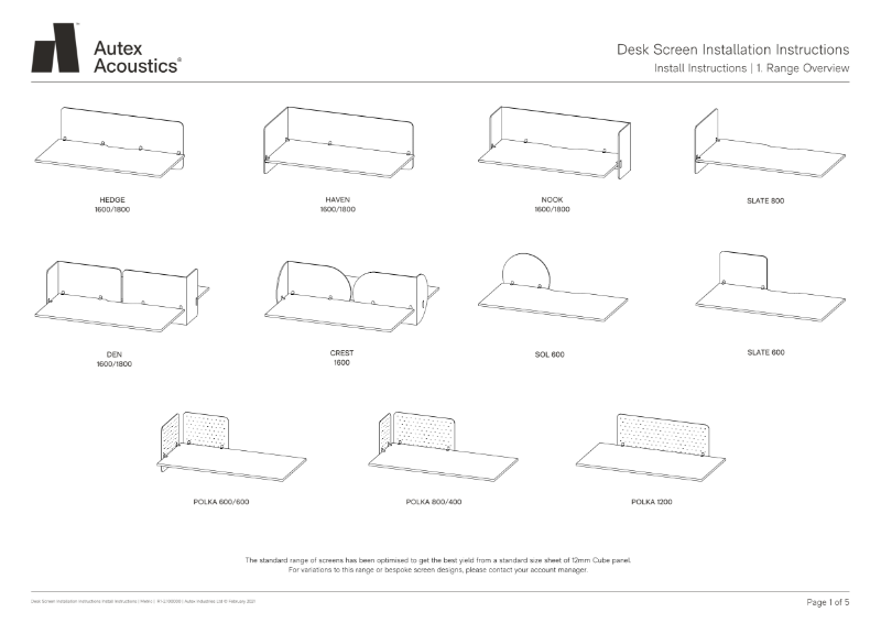 Vicinity Installation Instructions