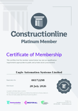 Constructionline - Platinum Member - Eagle Automation Systems Ltd