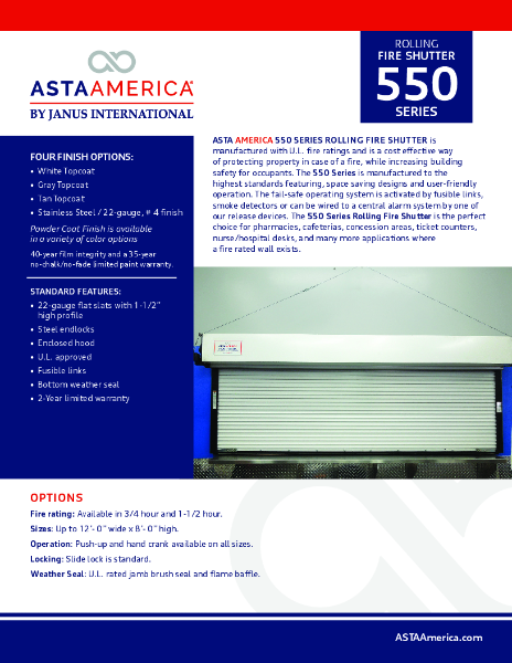 Series 550 Product Brochure