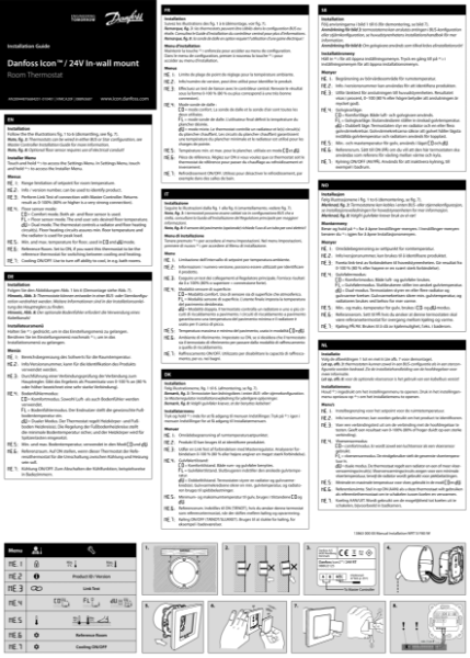 Danfoss Icon thermostat install guide