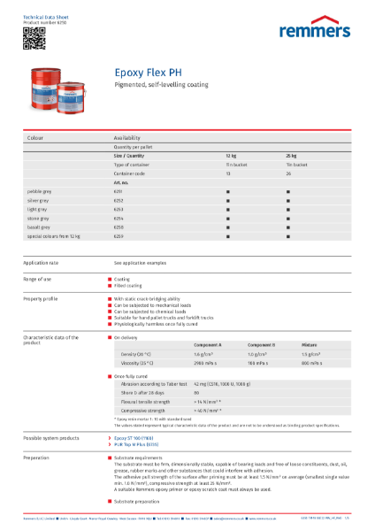 Technical Data Sheet - Epoxy Flex PH