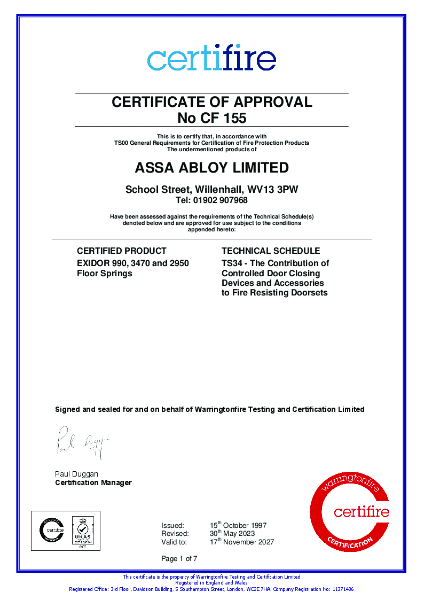 Certifire Certificate