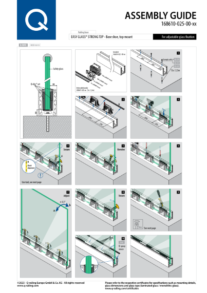 Easy Glass Strong top-mount manual