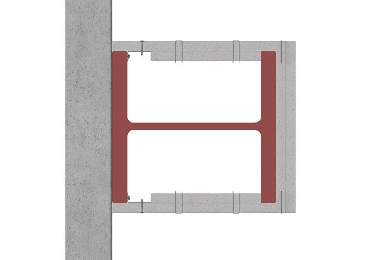 3 Sided Column Protection up to 600 mm x 600 mm. Angle fix - ST P250-049S