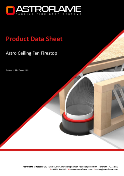 Astro Ceiling Fan Firestop (PDS)