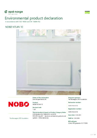 NEPD-9143-8710 NOBØ NTL4N 10.pdf | Adax AS | NBS Source