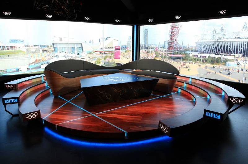 Walnut in the 2012 BBC Olympics Studio