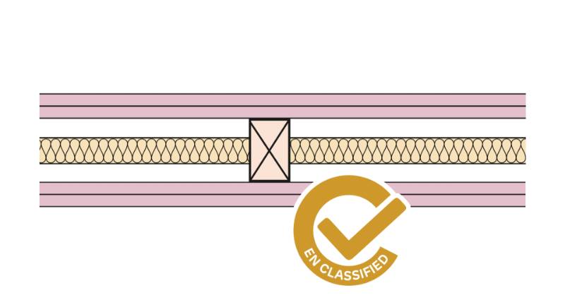 Siniat Non-loadbearing Timber Stud Partition - TS63x38-212F-25G