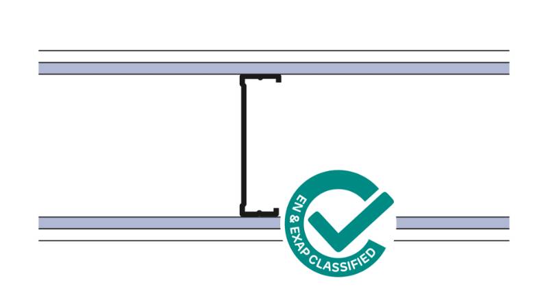 Siniat Single Frame Metal Stud Partition CS14Y-12Md12dB - Metal Stud Partitioning