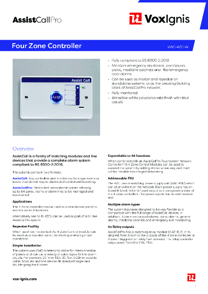 ViAC-4ZC-W Datasheet