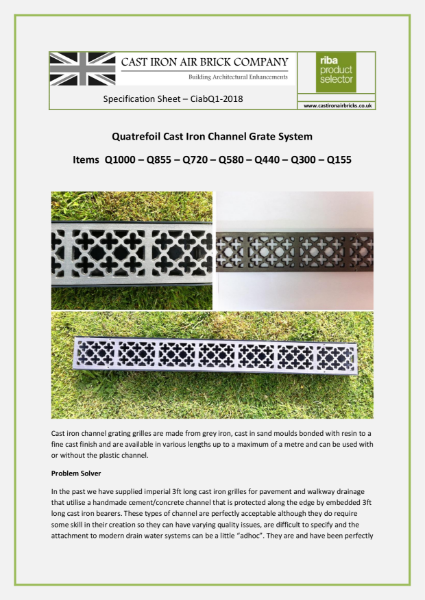 Cast Iron Channel Drainage