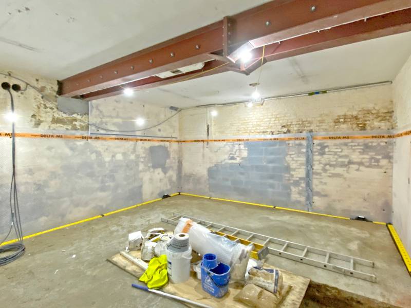 Waterproofing solution to Grade II Listed Commercial Structure