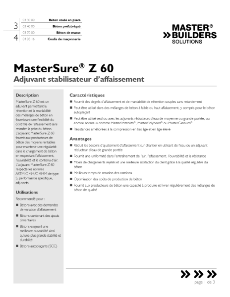mastersure-z-60-tds-french