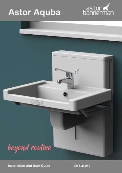 Astor Aquba Height Adjustable Washbasin Installation Guide