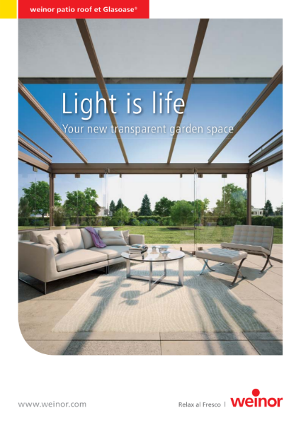 Weinor Light is Life Glass Rooms & Verandas