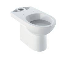 Geberit Selnova Floor-Standing WC For Close-Coupled Exposed Cistern, Washdown, Horizontal Outlet, Semi-Shrouded - Floor-standing WC Set