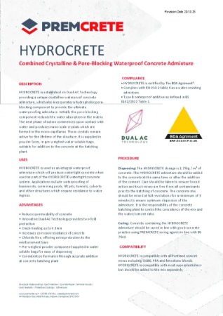 HYDROCRETE TDS