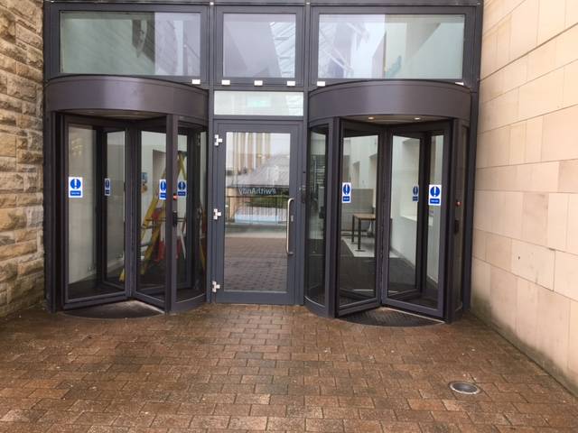 Automatic Access Control Security Revolving Doors 