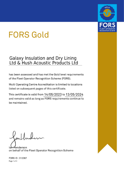 FORS (Fleet Operator Recognition Scheme) Gold