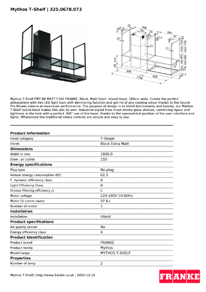 Product Sheet 325.0678.073