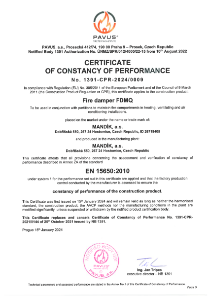 FDMQ – Certificate
