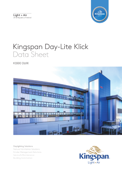 Kingspan Light + Air Day-Lite Klick Wall Panel Product Datasheet