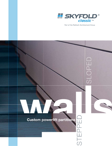 Skyfold - the moveable wall system for stepped floors