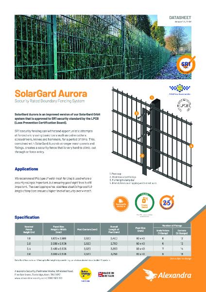 solargard-aurora-datasheet
