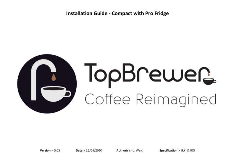 Pre-installation Guide - TopBrewer Config TC4