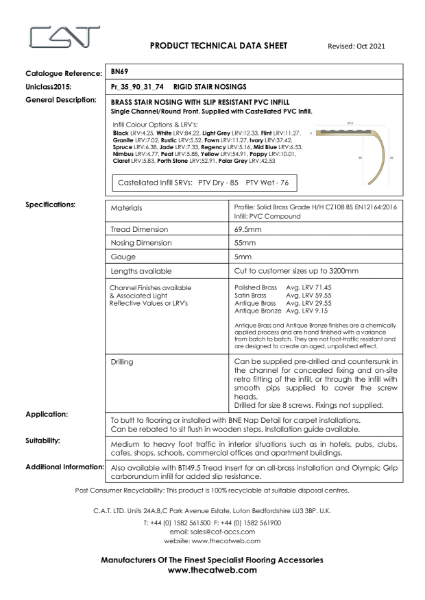 BN69 with Castellated PVC Datasheet