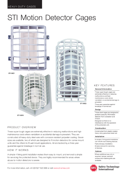 Motion Detector Cages