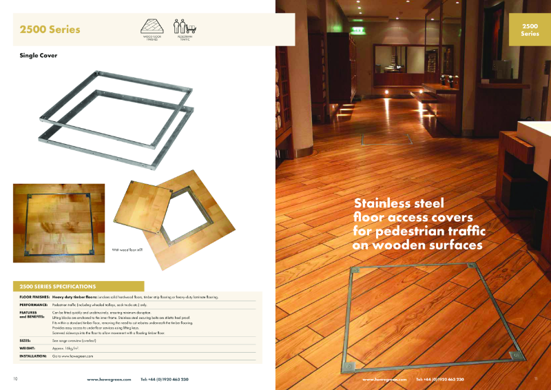 2500 Series Wood Floor Access Cover Trim