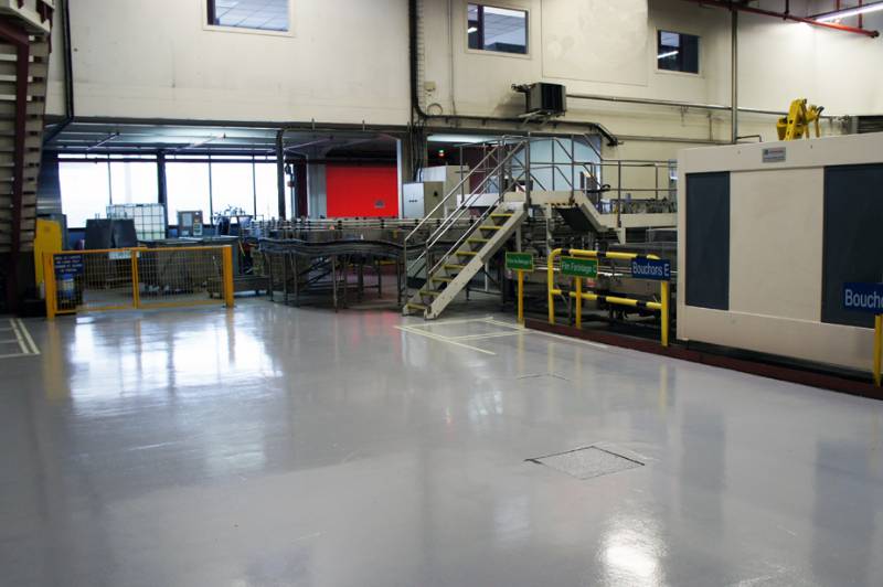 Water bottling plant - anti slip floor coating/ line marking paint