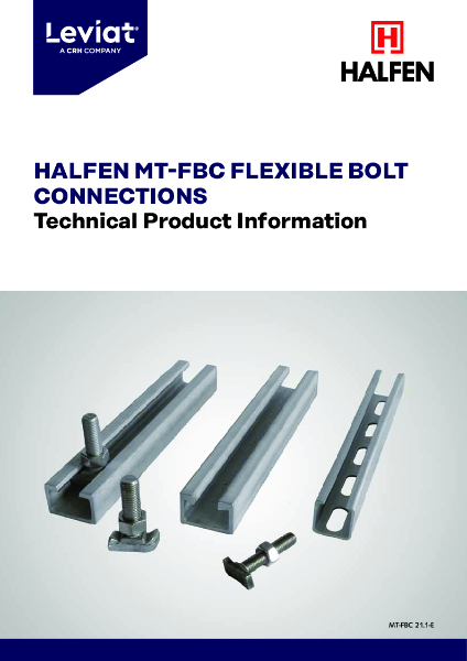 HALFEN MT FBC Flexible Bolt Connections - Technical Product Information