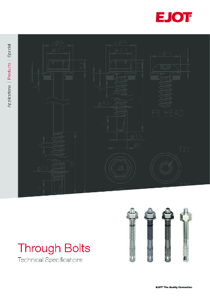 EJOT Through Bolts Technical Specifications