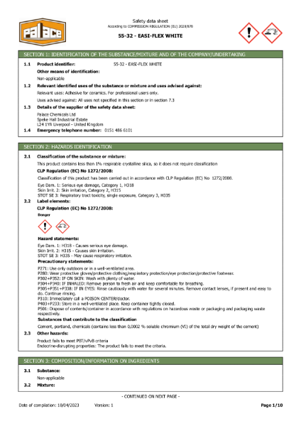 Safety-data-sheet-of-55-32-PALACE-EASI-FLEX-WHITE