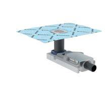 Geberit shower floor drain for screed height at inlet 65–90 mm