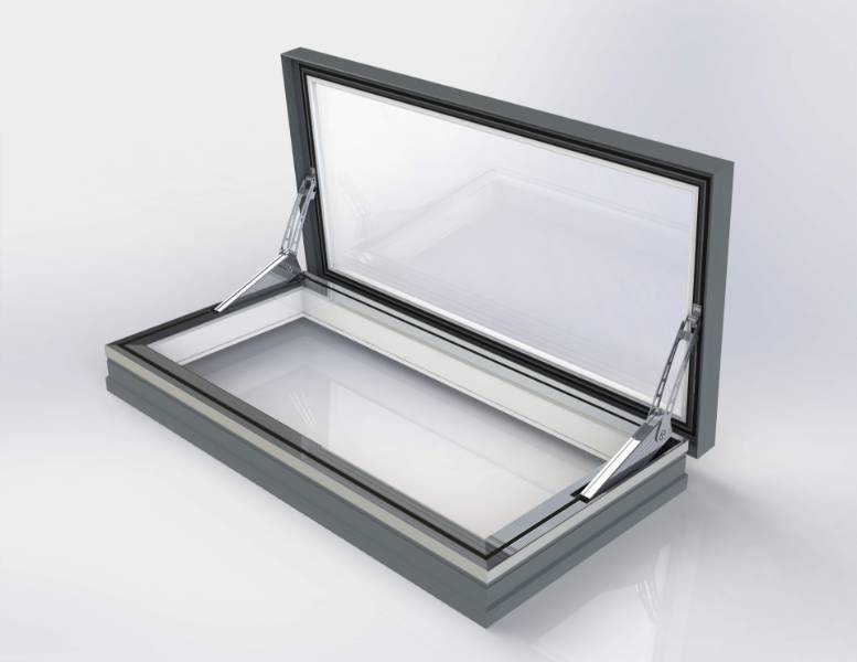 Skyway Electric Access Flatglass Rooflight  - For Ventilation/ Occasional Roof Access