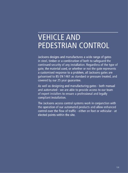 Vehicle and Pedestrian Control