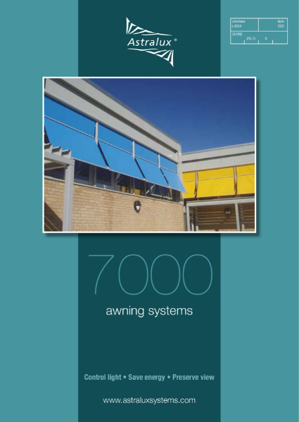 Astralux 7000 Awning - External Blind Systems
