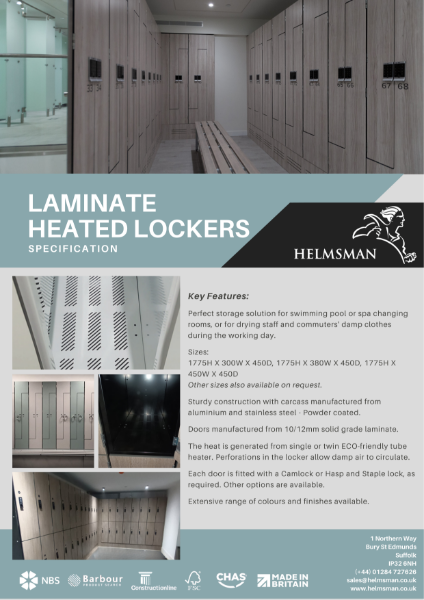 Laminate Heated Lockers