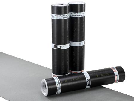 Bitumen-based membranes, sheets and fabrics