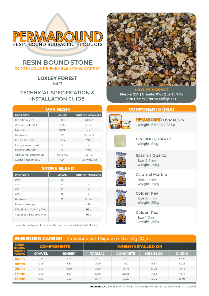 Loxley Forest_14847_Resin_Bound_Stone_TDS_PERMABOUND