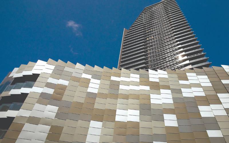 Smartfix solid aluminium façade